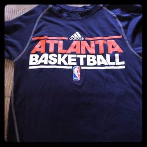 Adidas Atlanta basketball NBA logo shirt